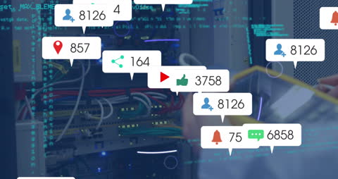 Digital Social Media Interaction with Data Center Interface