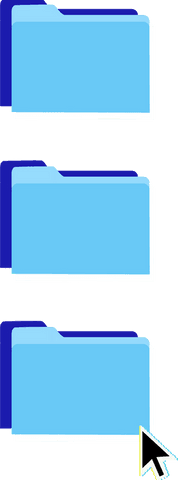 software interface with light blue transparent folder icons - Download Free Stock Videos Pikwizard.com