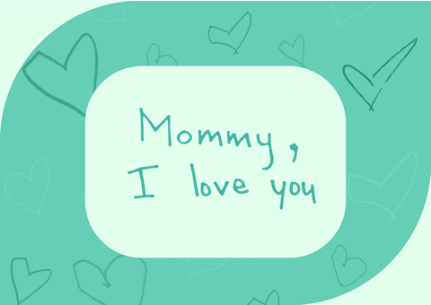 Transparent Heart Illustration with Mommy I Love You Text - Download Free Stock Videos Pikwizard.com