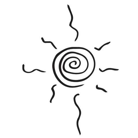 hand drawn sun illustration on transparent background - Download Free Stock Videos Pikwizard.com