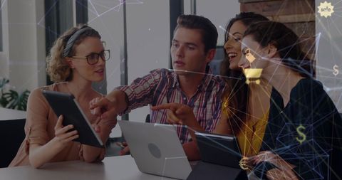 Digital Collaboration Among Colleagues Enhancing Office Efficiency