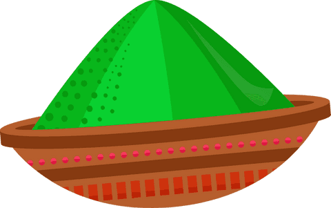 stylish green conical design in decorative bowl on transparent background - Download Free Stock Videos Pikwizard.com