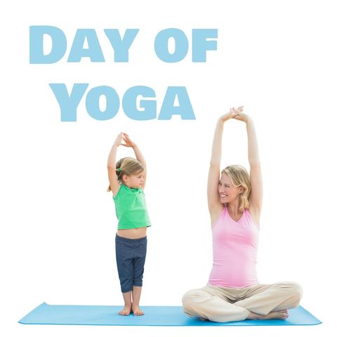 Mother and Daughter Enjoying Yoga Together