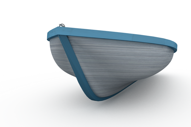 Transparent background blue and white painted boat isolated on white - Download Free Stock Videos Pikwizard.com