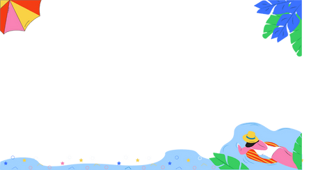 floating woman in tube with tropical elements on transparent background - Download Free Stock Videos Pikwizard.com