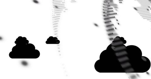 Abstract Cloud Computing Over Digital Globe background - Download Free Stock Images Pikwizard.com