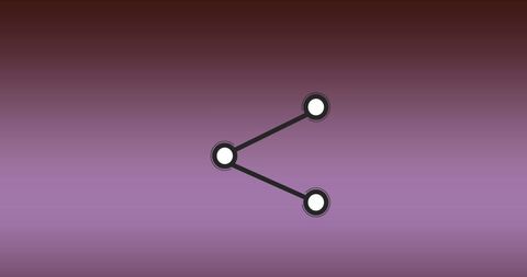 Digital share icon with gradient background design concept