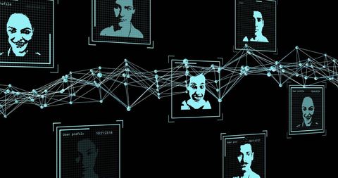 Digital biometric photos with dna data connections