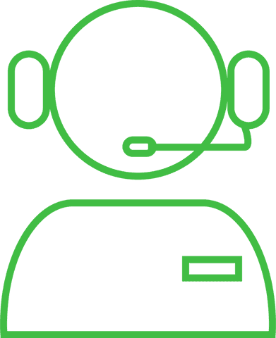 green outline photo of call center icon transparent background - Download Free Stock Videos Pikwizard.com