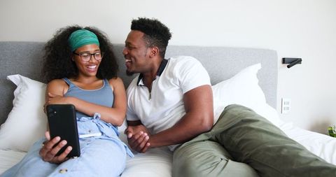 Joyful Couple Celebrating Positive Pregnancy News Together