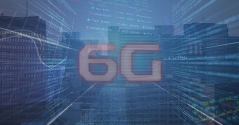 6G Technology and Financial Data Over Cityscape - Download Free Stock Images Pikwizard.com