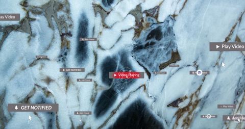 Social Media Icons Overlay on Marble Background