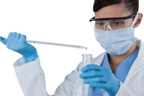 transparent female scientist conducting laboratory experiment - Download Free Stock Videos Pikwizard.com