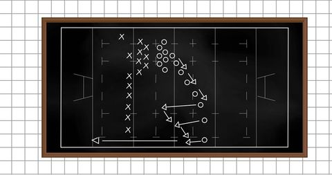 Rugby Tactics Board with Strategy Illustrations - Download Free Stock Images Pikwizard.com