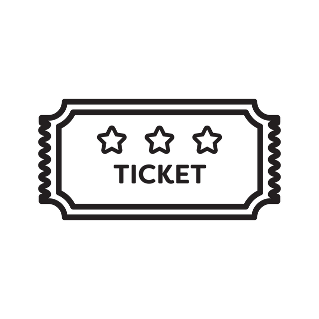 Illustrated Ticket in Black on Transparent Background - Download Free Stock Videos Pikwizard.com