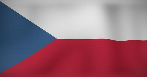Waving Czech Republic Flag Symbolizing Patriotism