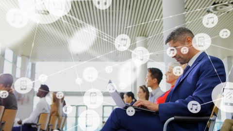 Diverse Business Team Connecting Through Digital Network