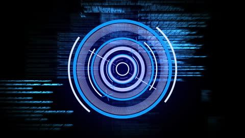 Futuristic Digital Interface with Data Animations