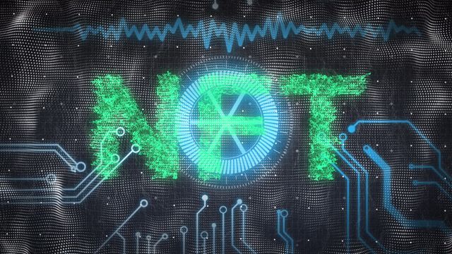 Features glowing 'NFT' letters with data visualization and circuit board elements. Suitable for illustrating blockchain technology, cryptocurrency, digital asset trading, and tech innovation concepts. Perfect for web articles, tech blogs, cryptocurrency news, and educational presentations on NFTs and digital currencies.