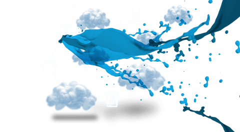 Abstract Blue Swirl on Transparent Background with Icons - Download Free Stock Videos Pikwizard.com