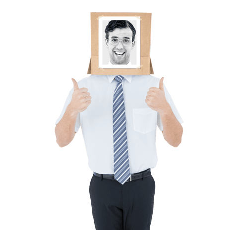 transparent smile box head carton businessman thumbs up - Download Free Stock Videos Pikwizard.com
