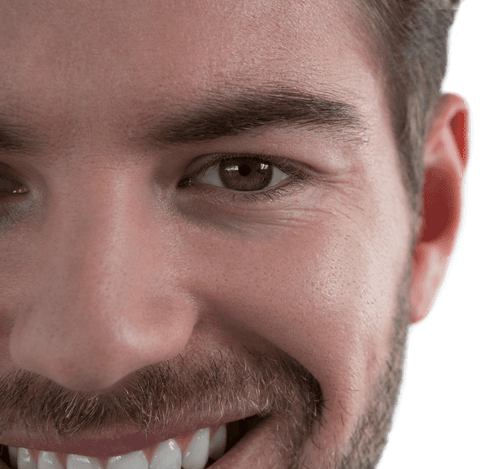 transparent close-up of smiling man partially - Download Free Stock Videos Pikwizard.com