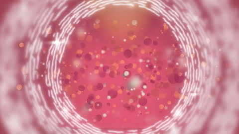 Abstract Pink Lights and Circles Motion Background