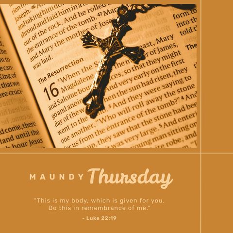 maundy thursday bible and rosary on beige background - Download Free Stock Templates Pikwizard.com