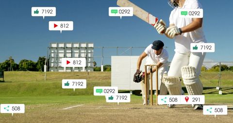 Cricketers Embrace Digital Engagement with Growing Social Media Metrics