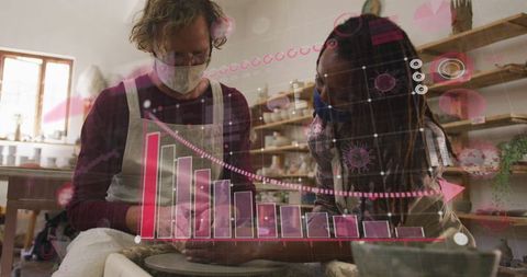 Analyzing Pandemic Data While Crafting in Pottery Studio