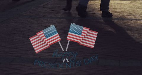 Patriotic Celebrations with Walking Crowd on Presidents' Day - Download Free Stock Images Pikwizard.com