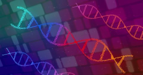 DNA Strands with Abstract Digital Background Representing Genetic Data - Download Free Stock Images Pikwizard.com