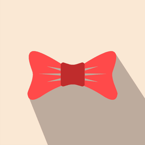 Stylish red bow tie on transparent background for fashion and elegance