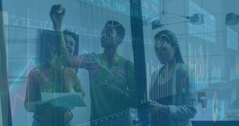 Diverse Team Collaborating on Data Analytics - Download Free Stock Images Pikwizard.com