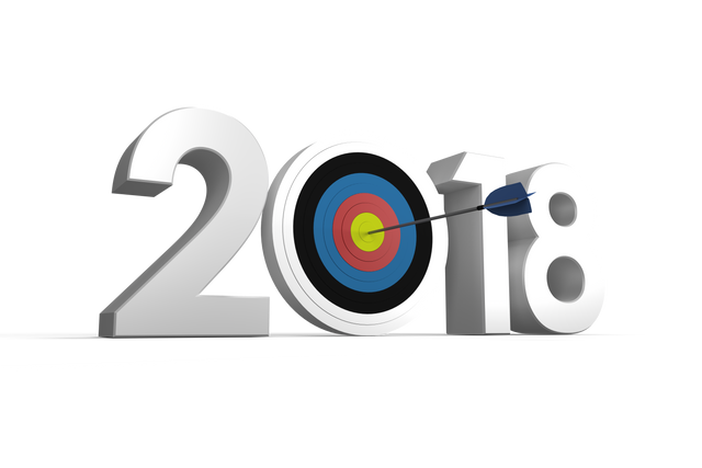 Transparent 2018 Digital Illustration with Bullseye Target - Download Free Stock Videos Pikwizard.com