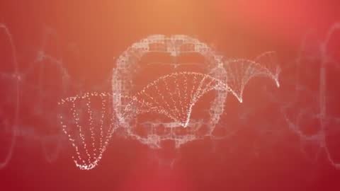 Abstract Digital Brain with Data Arcs Visualization