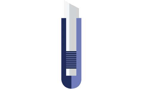 isolated transparent utility knife illustrating construction tool - Download Free Stock Videos Pikwizard.com