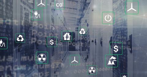 Eco-Friendly Technology Integration in Data Server Room - Download Free Stock Images Pikwizard.com