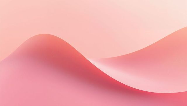 Pastel wave landscape: soft overlapping curves and layered gradient minimal background