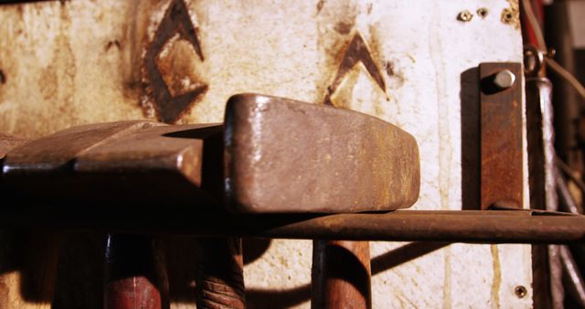 Close-Up of Rustic Hammer and Metalwork in Workshop - Download Free Stock Images Pikwizard.com