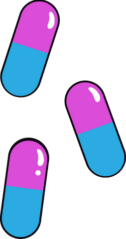 vibrant cartoon pills on transparent background - Download Free Stock Videos Pikwizard.com