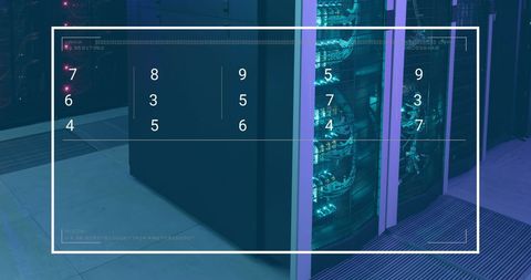 digital coding data overlay on server racks - Download Free Stock Images Pikwizard.com