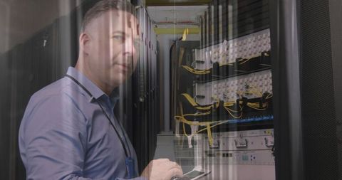 IT Professional Managing Data Center Infrastructure - Download Free Stock Images Pikwizard.com