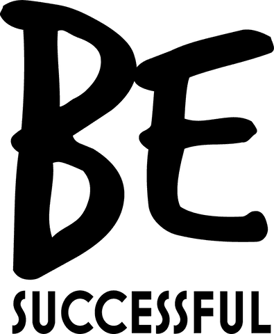 Motivational quote be successful transparent background