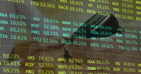 Financial Data Graphic with Mobile Payment Context
