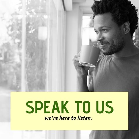 Man Enjoying Coffee Emphasizing Mental Health Awareness - Download Free Stock Templates Pikwizard.com