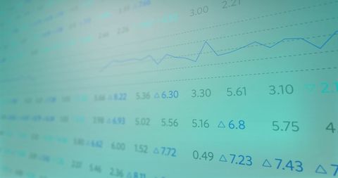 Abstract Financial Data with Rising Trend Line on Green - Download Free Stock Images Pikwizard.com