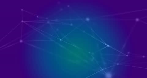 Abstract Network Connection on Gradient Background