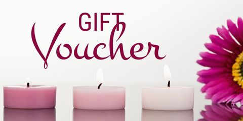 gift voucher design with candles and bright flower - Download Free Stock Templates Pikwizard.com