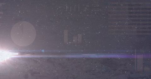 Abstract Financial Data with Digital Effects and Copy Space